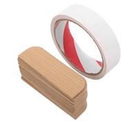 HONITANO 1 jeu de cache-charnières de porte : plaque de réparation pour charnière de placard - panneau de remplissage pour trou de porte en bois, restauration de cadre de meuble, réparation de