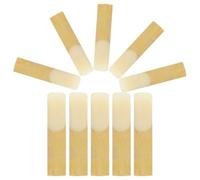 HONITANO 10 Anches de Saxophone Ténor 2,5 Dureté Kit de Remplacement 10 Pièces Anches Traditionnelles en Matériau Naturel pour Saxophone Ténor, Accessoires Instruments à Vent pour