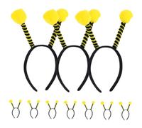 HONITANO 10 pièces Antenna Headband Bee And Ant Design With Animal Pompoms Stable Hair Hoop For Women And Party Halloween Costume Accessory