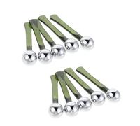 HONITANO 10 Pièces Eye Applicator Stick With Metal Roller Facial Massager Tool For Precise Application Puffiness Reduction And Improved Circulation