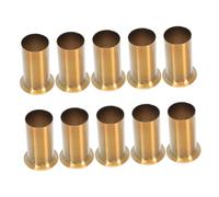 HONITANO 10 Pièces Flan de Douille Fer pour Lustre Cristal Cache Base de Lampe Accessoires Éclairage pour Remplacement et Facile à Installer