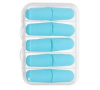 HONITANO 10 Pièces Lot de 10 Bouchons D'oreille Antibruit en Mousse à Mémoire de Forme Bleu Ciel avec Étui Réutilisable, Confort Hypoallergénique, du Bruit pour Sommeil, Étude, Travail et