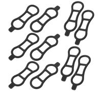 HONITANO 10 Pièces Lot de Bandes Élastiques Silicone pour Vélo Route Fixation Guidon et Tige de Selle Sangle pour Lampe Frontale et Feu Arrière Résistante à Eau et Installation sans Outil