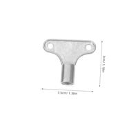 HONITANO 10 pièces Lot de Clés Purgeur Radiateur de Zinc Outil Carré pour Purge Valve et Facile à Utiliser Adapté à Plusieurs Modèles de Radiateurs