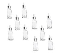 HONITANO 10 pièces Lot de Flacons Compte Gouttes Verre avec Pipette Réutilisables Étanches et Pratiques pour Voyage Adaptés Aux Contenants Dessence et Remplissage Sub Packing
