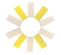 HONITANO 10 Pièces Lot de Pierres Ponces pour Pédicure Mousse PU Exfoliant Doux pour Élimination des Callosités et Peau Fragile Nettoyant Adapté Usage Quotidien Jaune