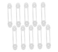 HONITANO 10 pièces Lot de Verrous Souples de Sécurité Garçon Fille pour Placards Transparent Auto Adhésif Sans Trace Protection pour Réfrigérateur et Meubles