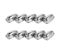 HONITANO 10 Pièces Lugs Triangle Métal Électroplaqué pour Caisse Claire Accessoires pour Batterie avec Amortissement des Vibrations et Du Bruit pour Pratique et Performance