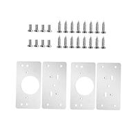 HONITANO 10 pièces Plaque de Réparation pour Charnière Acier Inoxydable Kit de Renfort Antirouille et Facile à Installer pour Armoires et Meubles