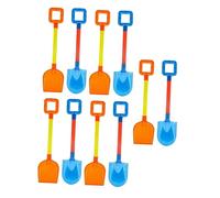 HONITANO 10 pièces Set de Pelles Plastique pour Garçon Fille de Plage et Jardinage Double Pelle Portable pour Creuser Sable et Neige Outil Ludique pour Petits Bâtisseurs Couleur Aléatoire