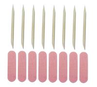 HONITANO 100 ensembles Kit Manucure à Ongles Multifonctions et Bâtons Bois Outils Pédicure Salon Professionnel Accessoires Nail Art pour Lissage et Polissage des Ongles