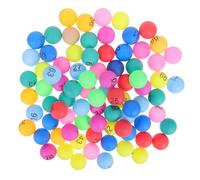 HONITANO 100 Pièces Boules Numérotées Balle Plastique Colorée sans Couture pour Jeux de Loto Tirage Au Sort et Activités de Fête