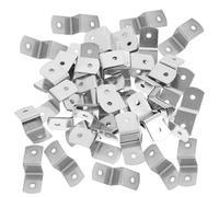 HONITANO 100 Pièces Clips Z Fer Argenté pour Photo Fixations Robustes pour et Dessus de Table Connecteurs de Table et Supports Dencadrement Polyvalents