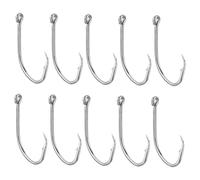 HONITANO 100 Pièces Hameçons Circulaires Acier Barbless pour Eau Douce et Crochets Spécialisés Octopus Beak et Herring Conception pour Responsable