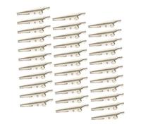 HONITANO 100 pièces Pinces Crocodile Électroplaquées Clips Utiles pour Gestion Câbles Fixation DIY Test Électrique