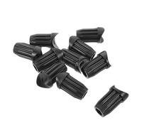 HONITANO 10pcs Manchons de Repose-pieds pour Fauteuil Roulant en Plastique Noir, Protection L'usure, Accessoires Légers et Solide pour Aides la Mobilité