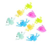 HONITANO 10pièces Marionnettes à Doigts Colorées TPR Monstres Lumineux pour Garçon Fille Jouets Éducatifs Et Effrayantes