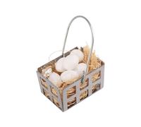 HONITANO 12 Mini Œufs la Cuisine Simulés en Plastique, Modèle Miniature pour Décoration de Maison de Poupée et Panier à Œufs, Accessoire de Scène de Vie Réaliste pour Décoration de Pâques