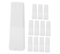 HONITANO 12 Pièces Canne à Ride Support de chaîne de Store Enrouleur Tire Cordon Bouton de Cordon pour Stores Romains poignée de persienne poignée de Traction Aveugle Pompon Blanche