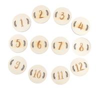 HONITANO 12 pièces Cartes Garçon Fille Mois Naissance Accessoires pour Garçon Fille Décor Photographie Né Plateau Chiffres Original