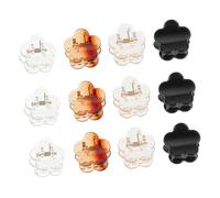 HONITANO 12 pièces Mini Pinces à Cheveux Fleur pour Fille Petites Pinces Griffe Antidérapantes Accessoires Cheveux Lot Compact