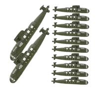 HONITANO 12 pièces Modèles de Petits sous-Marins Militaires Miniatures Décoratifs Figurines Réalistes Plastique Robuste pour Jeux Éducatifs et Décoration de Table