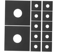 HONITANO 12 Pièces Pochettes Disques Vinyles Kraft Papier et Po Protection Anti-poussière et Rayures Housses Extérieures pour Rangement Vinyle