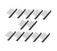 HONITANO 12pièce Pince à Peigne Pour Perruque Filet Et Bonnets Avec Dents Acier Pour Cheveux Et Dentelle