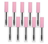 HONITANO 15 pièces Lot de Tubes de Mascara Vides Plastique Rose Flacons Légers Rechargeables pour Gloss à Lèvres Colle pour Faux Cils DIY Bouteilles Cosmétiques Durables et Écologiques