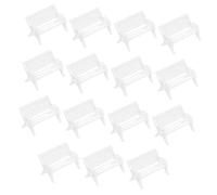 HONITANO 15 Pièces Miniature Banc de Parc et Lampadaire pour Décoration Maison de Poupée Mobilier Miniature et Détaillé Accessoire pour Micro Paysage et Éducatif