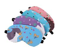 HONITANO 1ensemble Masques Pour Yeux Forme De Cartoon Eye Masks Gel Froid Pour Sommeil Et Voyage Avec Motif Mignon Chat Oiseau Hérisson Chair