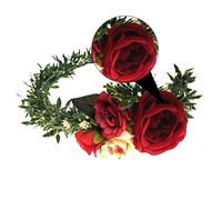 HONITANO 1pièce Couronne De Roses Artificielles Accessoire De Cheveux Pour Mariée Et Demoiselle Honneur Bandeau Élégant Pour Fêtes Mariages Et Séances Photo Pour Voyages Et Occasions