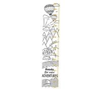 HONITANO 1pièce Sticker Mural Amusant Pour Garçon Fille Avec Échelle De Hauteur Décoration Murale Colorée Pour Chambre Salle De Bain Et Maison