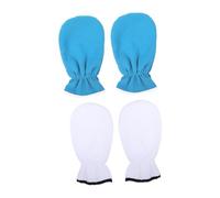 HONITANO 2 de Cire Réutilisables pour Paraffine Lavables Maintien de Chaleur Soins Hydratants pour Mains et Bleu et Blanc