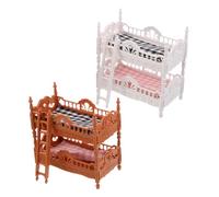 HONITANO 2 Ensembles D'Accessoires De Meubles - Échelle Miniature Simulation Rôle Simulé Matelas Accessoires Scène Mini Décoration Lit Poupées Raconter des Histoires Jouer avec Chambre