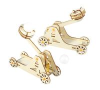 HONITANO 2 Ensembles Kit Bois DIY Modèle Trebuchet pour Garçon Fille et Adultes Éducatif Stem Expérience Physique Projet Scientifique et Apprentissage Historique Kit de Construction