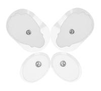 HONITANO 2 Pads de Massage Silicone Non Tissé Autocollants Flexibles pour Soulagement Corporel Portable pour Électrostimulateur et Usage à