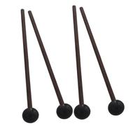 HONITANO 2 paires Maillets pour Tongue Drum avec Manche Bois Baguettes Percussion Durables pour Performance sur Tongue Drum Marimba et Xylophone Noir