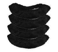 HONITANO 2 Paires Protège Lames Élastiques Garçon Fille Éponge Absorbant Couvre Patins pour Hockey et Patinage Artistique Noir Lot