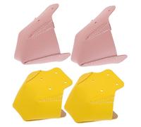 HONITANO 2 Paires Protège Pointe Roller Skates Cuir Synthétique Antichoc Rose Jaune Accessoire Protection pour Patins à roulettes
