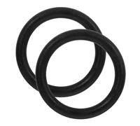 HONITANO 2 Pièces Anneaux de Fitness Plastique Abs Réglables pour Entraînement Force Complet Gymnastique Noir