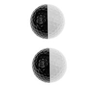 HONITANO 2 pièces Balles Double Bicolores pour Entraînement Balle Dentraînement Putting pour Exercices de Putting et Contrôle de Distance