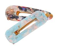 HONITANO 2 pièces Barrettes Cheveux Fille Fines Acrylique Accessoires Cheveux Femme Colorés Clips Élégants pour Filles et Adolescentes Set Bleu Carré