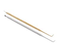 HONITANO 2 pièces Bâtonnet Acier Inoxydable pour Rehaussement de Cils avec Peigne Outil Pratique et Sûr pour Séparer et Lifter Cils