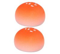 HONITANO 2 Pièces Beauty Foundation Sponge Set Bread Shaped Dry Wet Dual Use Powder Puff For Smooth Non Absorbent Makeup Application