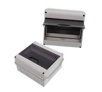 HONITANO 2 Pièces Boîte de Distribution Électrique Extérieure Étanche Circuits avec Fenêtre Transparente et Protection Renforcée pour Stations de Charge