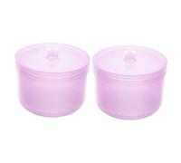 HONITANO 2 pièces Boîte de Ongles Récipient à Deux Couches pour Nettoyage et Accessoires Pratiques Aux Températures