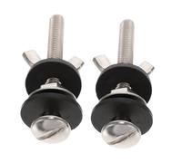 HONITANO 2 pièces Boulons de Fixation pour Siège de Toilette Vis de Toilette Résistantes Corrosion avec Joint Caoutchouc Kit de Réparation Rapide pour Cuvette Wc