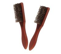 HONITANO 2 pièces Brosse à Barbe Bois Brosse Démêlante Plate pour Hommes Nettoyage des Résidus Légère et Portable pour Coiffage et Entretien Quotidien