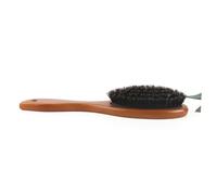 HONITANO 2 pièces Brosse à Cheveux Poils de Sanglier de Brosse de Bois pour Cheveux Bouclés et Démêlage Marron
